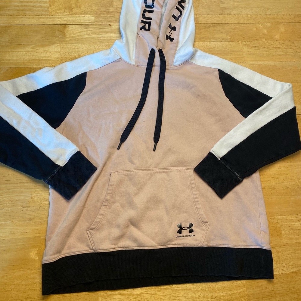 Under Armour Pink and Black Hoodie